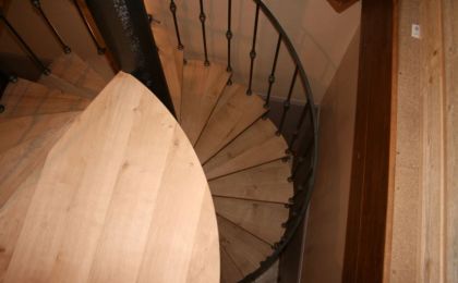 Escalier en colimaçon intérieur
